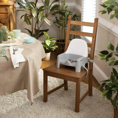 Deluxe Learn-To-Dine Feeding Seat, Ages 6 Months to 3 Years, Orange and Teal