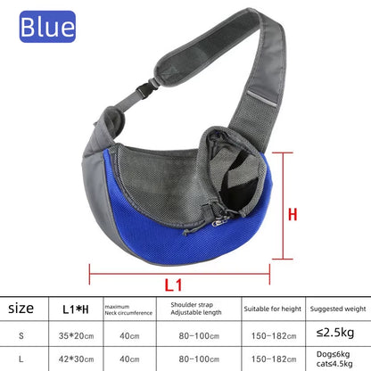 Summer New Pet Bag Cat Dog Travel Portable Shoulder Bag Breathable Mesh Pet Backpack Outdoor Pet Supplies Pet Shoulder Bag