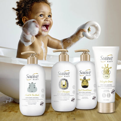 Baby Curl Shampoo with Pump, 100% Coconut Oil, Chamomile & Shea Butter, 100% Natural, 13.5 Oz