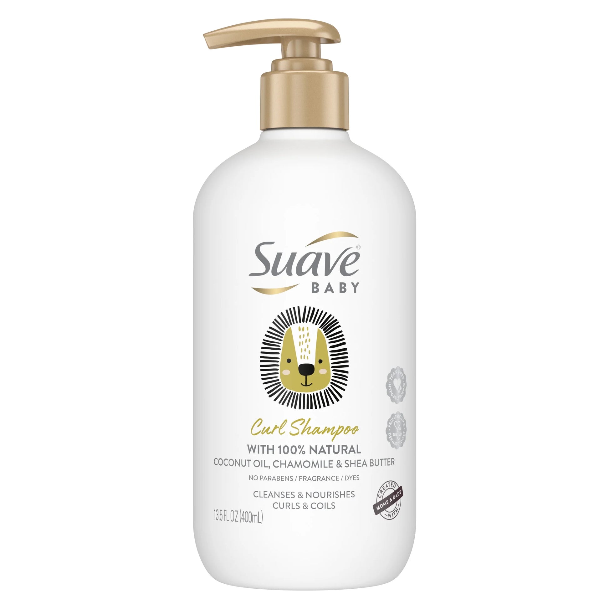 Baby Curl Shampoo with Pump, 100% Coconut Oil, Chamomile & Shea Butter, 100% Natural, 13.5 Oz
